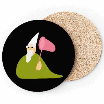Discover Crawly Gnome Tiny Green Wizard, Funny Green Gnome Coasters