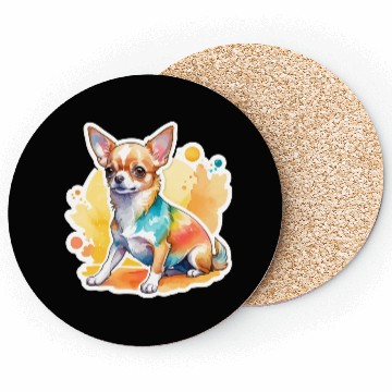 Discover Chihuahua Watercolor Coasters