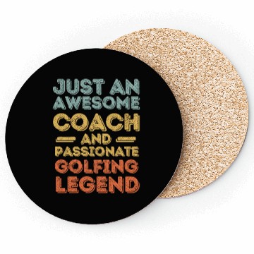 Discover Coach Golfing legend retro Coasters