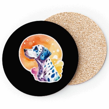 Discover Dalmatian Dog Watercolor Coasters