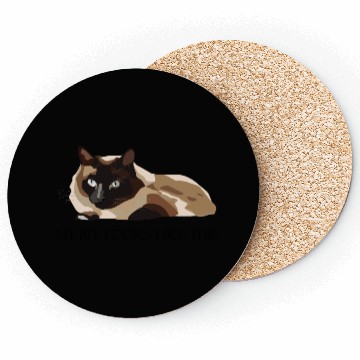 Discover My bff looks like this (cat) Coasters