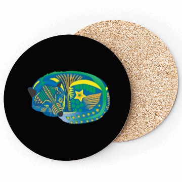 Discover Alebrije Sleeping Wolf Coasters