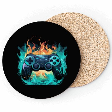 Discover Control all the Things Video Game Controller Coasters
