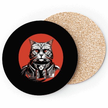 Discover Commanding Military Cat General Coasters