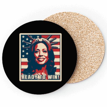 Discover Kamala Harris, Election 2024, Ready To Win Coasters