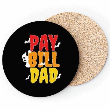 Discover Halloween Dad Family Party, Funny Men’s Halloween Coasters