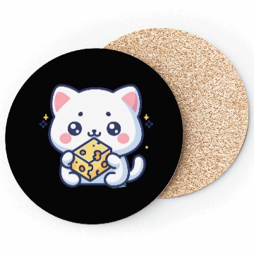 Discover Cheese Cube Cat Coasters