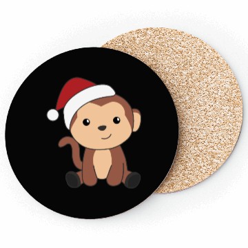 Discover Monkey Christmas Snow Winter Animals Monkeys Coasters