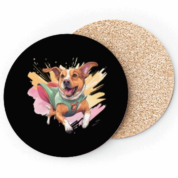 Discover Superhero Mutt Dog Mutt Lover Coasters