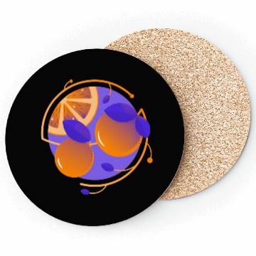 Discover Orange Fruit Coasters