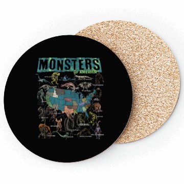 Discover Cryptid Monsters Folklore Creature Cryptozoology Coasters