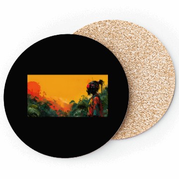 Discover Digital Warrior: Tropical Twilight Coasters