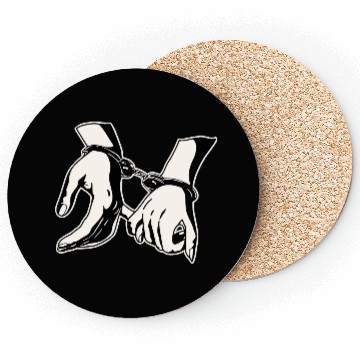 Discover Him & Her Handcuffs Pinky Swear LIKE US ON FACEB Coasters