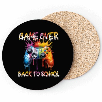 Discover Back to School Game Over Controller Coasters