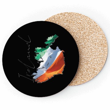 Discover Ireland | Real Flag | Flag Map EN Coasters