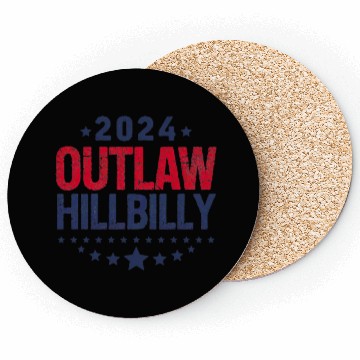 Discover Trump Vance 2024 Outlaw Hillbilly US Flag Coasters