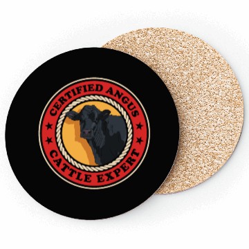 Discover Angus Cattle Expert Black Angus Cow Coasters