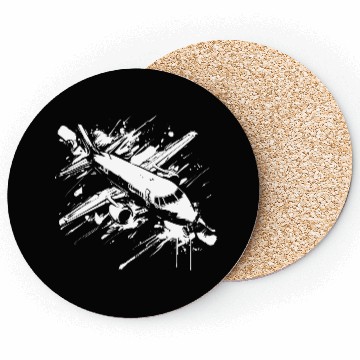 Discover Plane Streetart Coasters
