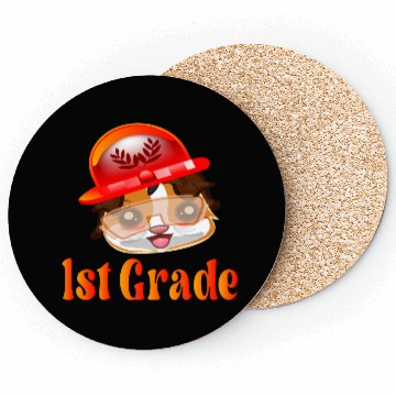 Discover 1st Grade Elementary School Fireman Coasters