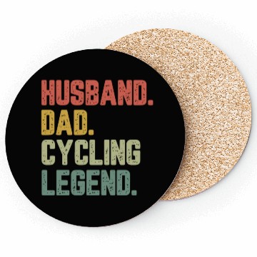 Discover Husband Dad Cycling Legend Funny Father Coasters