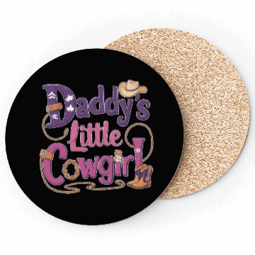 Discover Daddy's Little Cowgirl Coasters