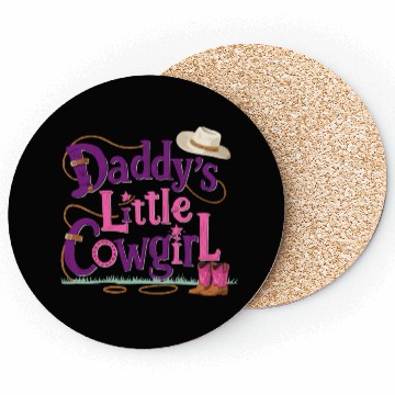 Discover Daddy's Little Cowgirl Coasters