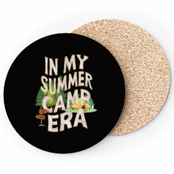 Discover Cute In My Summer Camp Era Groovy Friend Crew Coasters