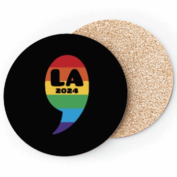 Discover Comma La Rainbow LGBTQ Kamala Harris Coasters