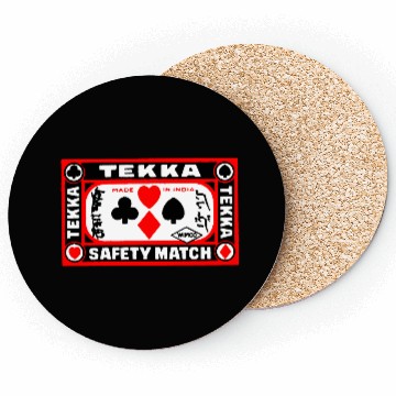 Discover Indian Safety Matches Matchbox Art Suits of Poker Coasters