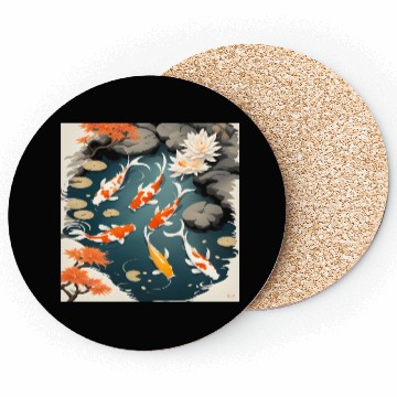 Discover Koi Pond 2 Coasters
