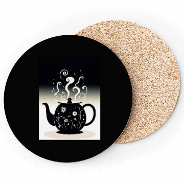 Discover Unique Black Teapot Design for Tea Lovers Coasters