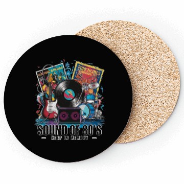 Discover Sound of 80s keep in memory Coasters