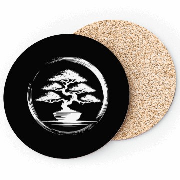 Discover Vintage Japanese Aesthetic Bonsai Tree Coasters