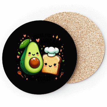 Discover Happy Avocado Toast - Cute and Funny Coasters