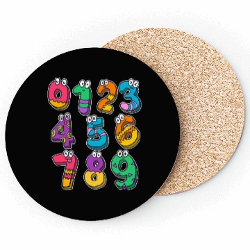 Discover Funny Number Maths Back To School Teacher Kids Coasters