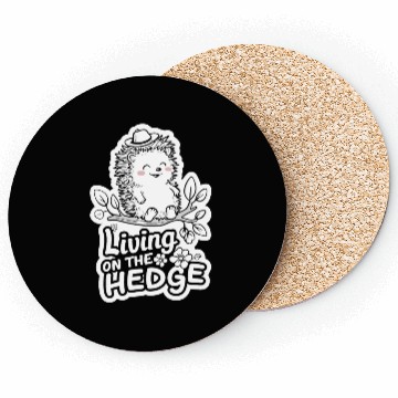 Discover Hedgehog with Cute Phrase Living on the Hedge Coasters