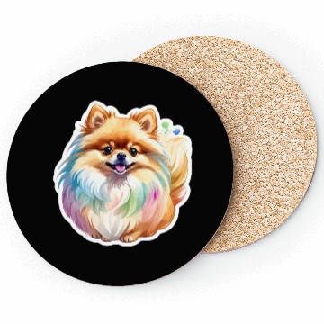 Discover Pomeranian Watercolor Coasters