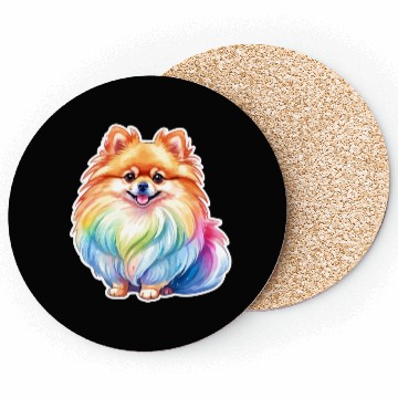 Discover Pomeranian Watercolor Coasters