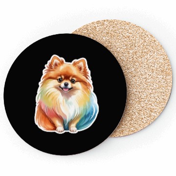 Discover Pomeranian Watercolor Coasters