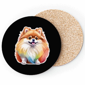 Discover Pomeranian Watercolor Coasters