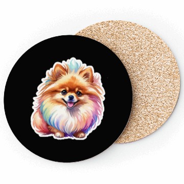 Discover Pomeranian Watercolor Coasters
