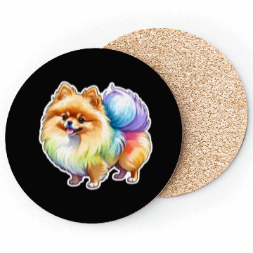 Discover Pomeranian Watercolor Coasters