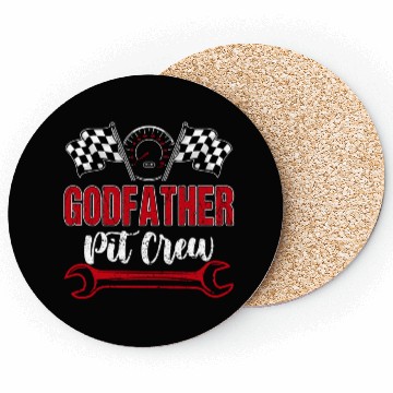Discover Godfather Pit Crew Birthday Racing Car Coasters