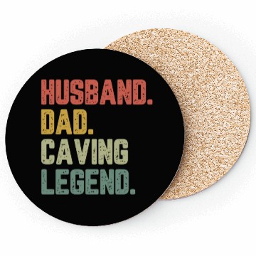 Discover Husband Dad Caving Legend Funny Father Coasters