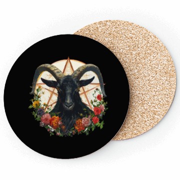 Discover Goat Lucifer Occult Devil Satan For a Heavy Metal Coasters