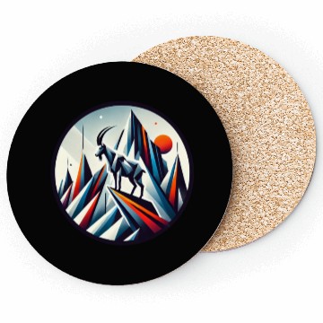 Discover Abstract mountain goat Coasters