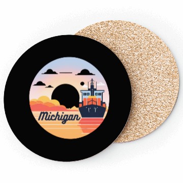 Discover Michigan Boat with Sunset Coasters