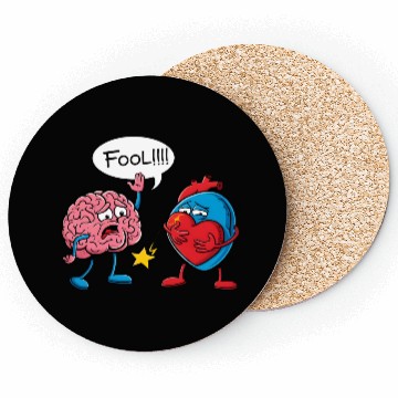 Discover Mind Clash Heart vs Brain Coasters