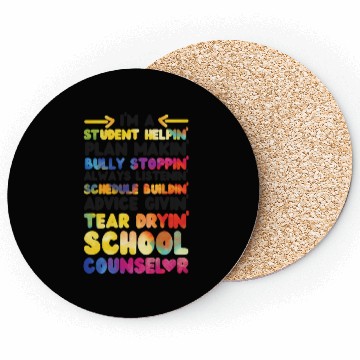Discover School Counselor Watercolor I'm A Coasters