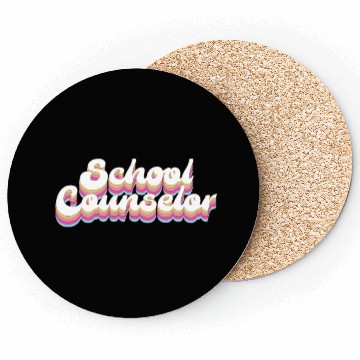 Discover School Counselor Retro 80s 90s Coasters